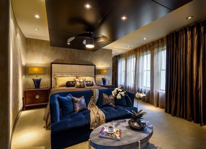 beige and brown ceiling design in the interior
