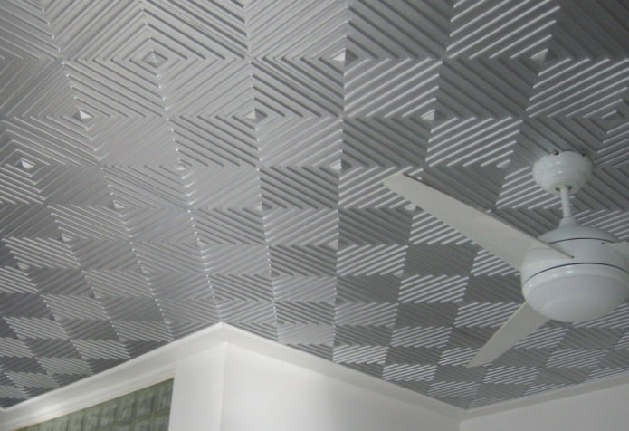 carreaux de plafond gris