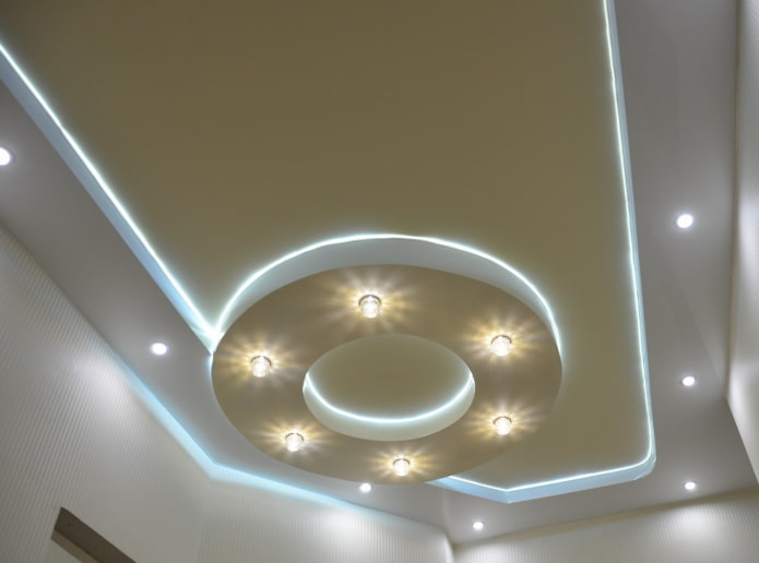 contoured ceiling design