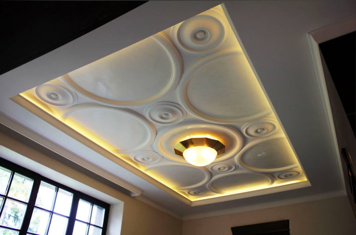 stucco ceiling lights