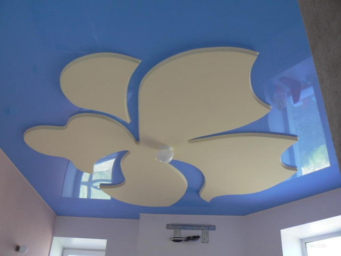 shaped flower-shaped ceiling design