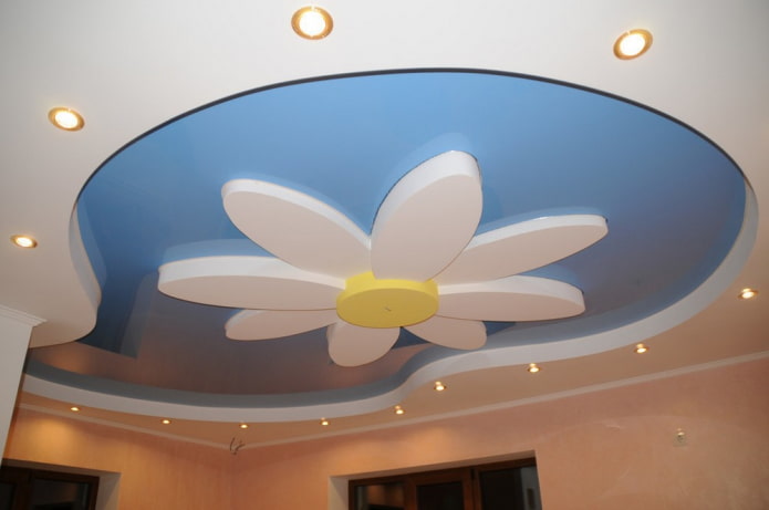 design del soffitto a forma di fiore