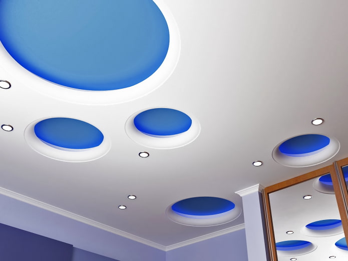 curly shaped ceiling design