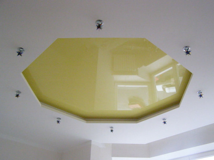 conception de plafond en forme de polygone