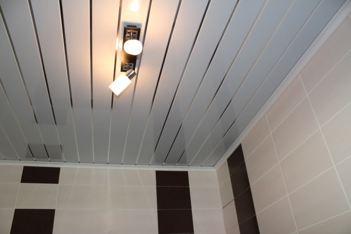 rack suspended structure in the bathroom