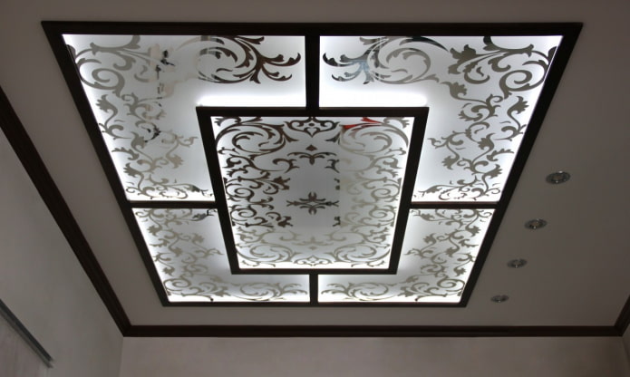 sandblasted stained glass structure