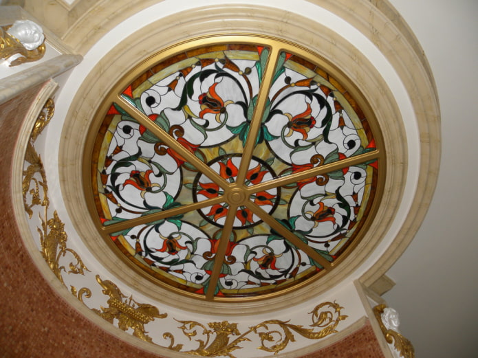 round stained glass window