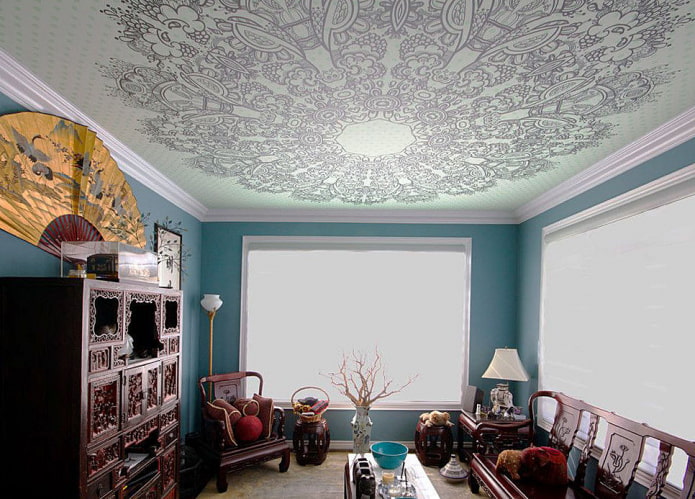 patterned ceiling