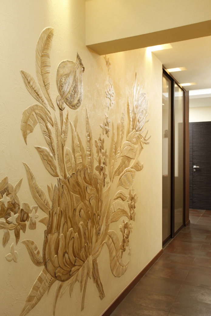 peinture décorative en stuc à l'intérieur