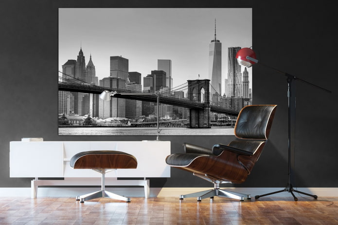 obrázek s obrázkem new york v interiéru