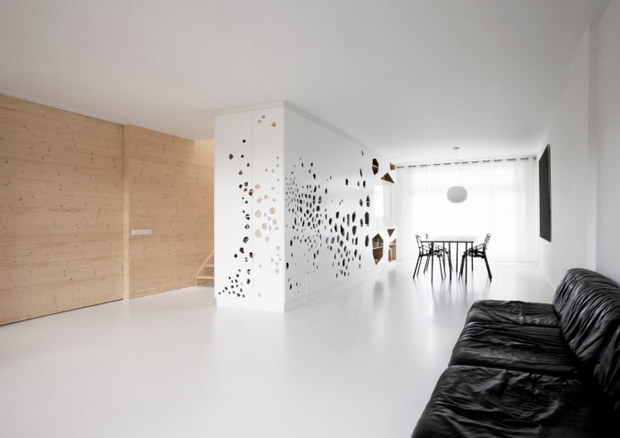 minimalism interior partition