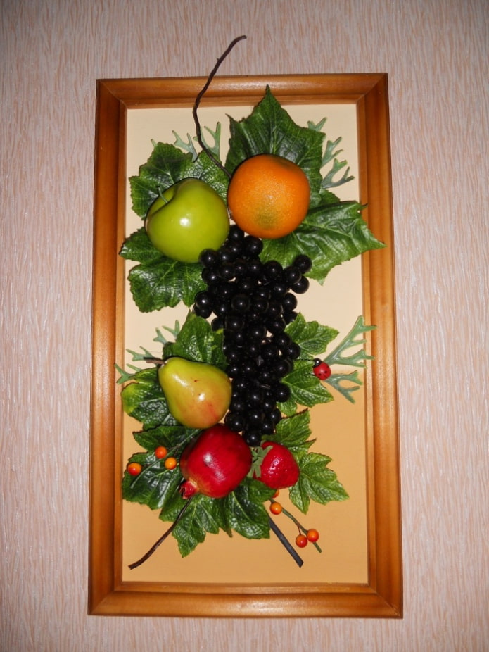 panel de cocina de frutas