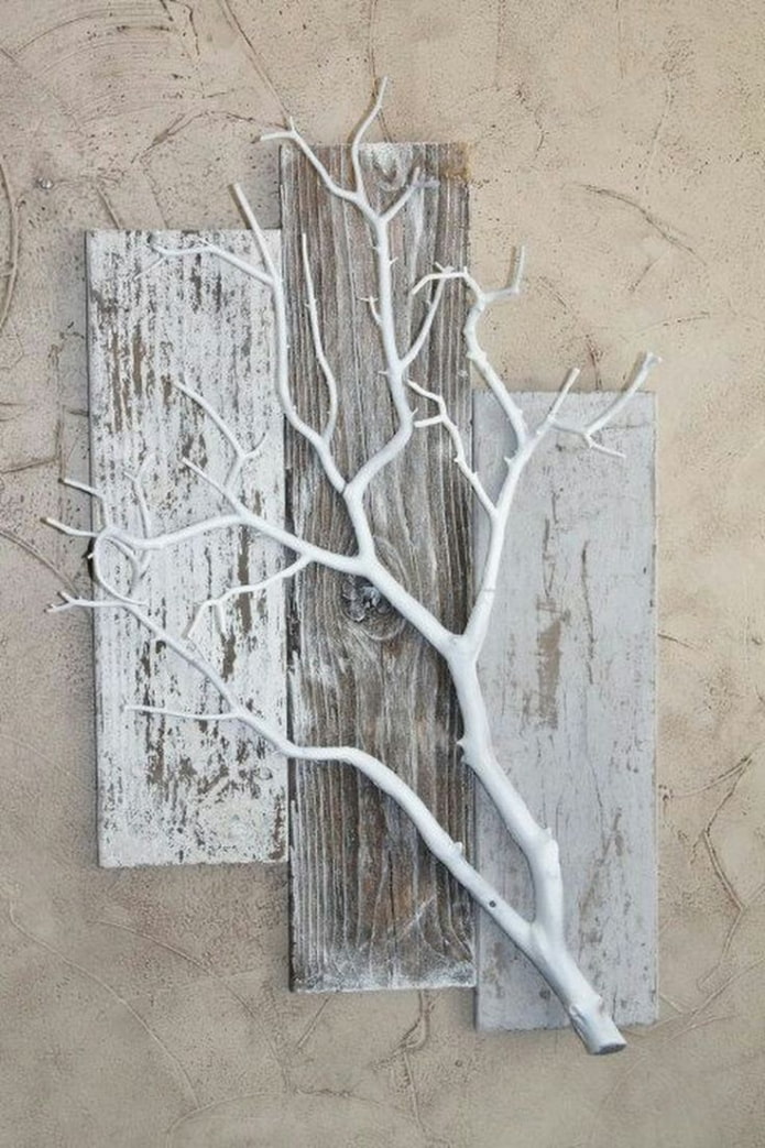 panel gałęzi drzew na ścianie we wnętrzu