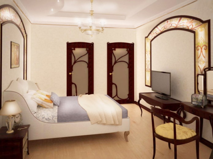 ทีวีในห้องนอน Art Nouveau