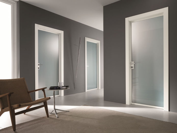 minimalism glaserade dörrar