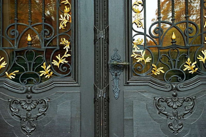 fragmento de la decoración de la puerta de entrada