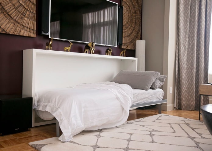 bed with horizontal lift