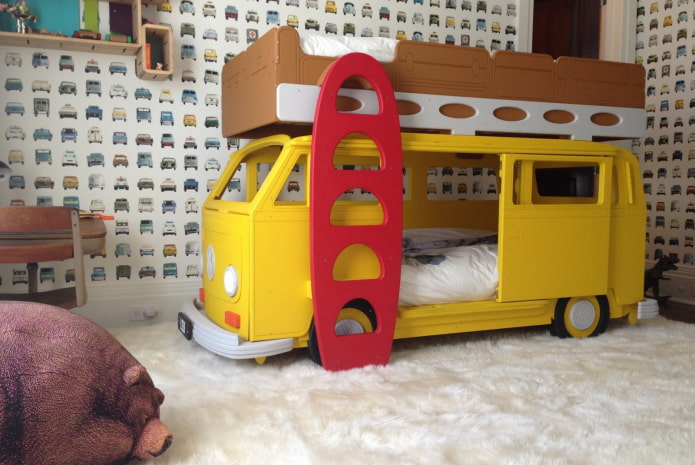 bunk bed in the nursery