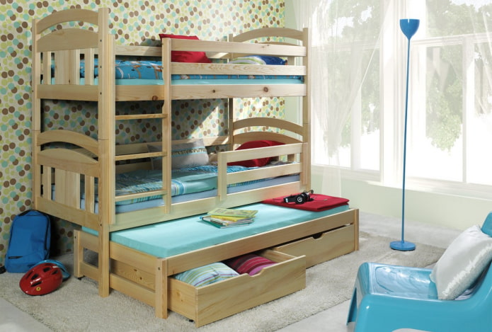 model kreveta u vrtiću za troje djece