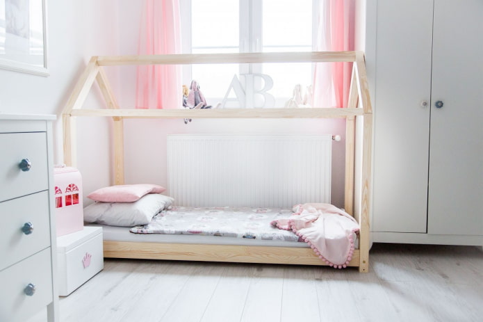 Skandináv stílusú ház ágy