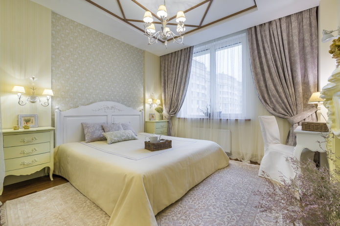 Bett im provenzalischen Stil Interieur