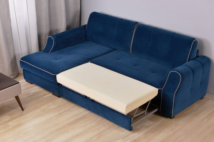 sofa cá heo màu xanh trong nội thất