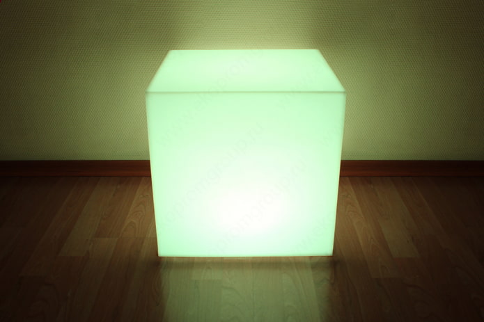 pouf with backlight in the interior