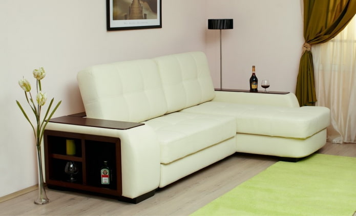 mô hình sofa với một ottoman trong nội thất