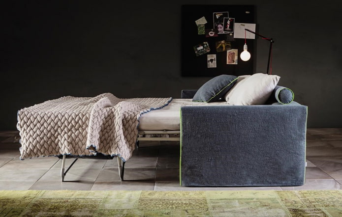 sofa fransk sammenklappelig seng i det indre