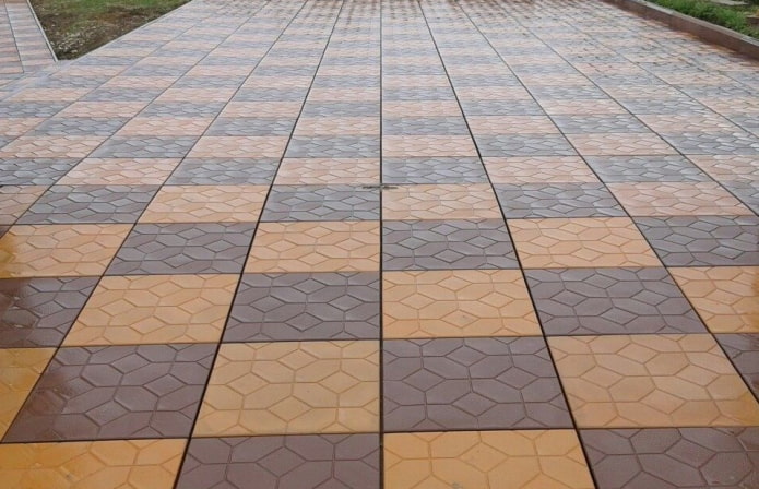 тротоарна плочка с текстура на килима