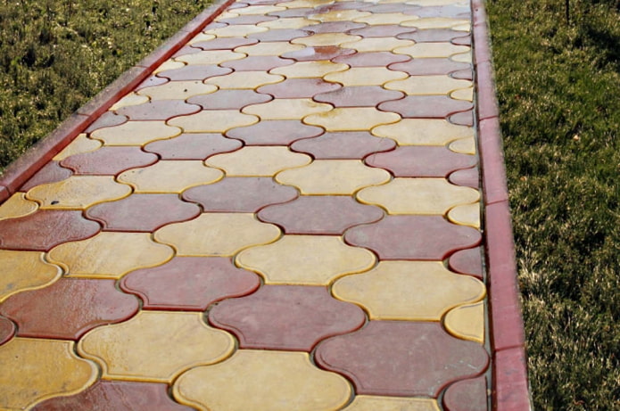 layout de azulejos encaracolados para calçada