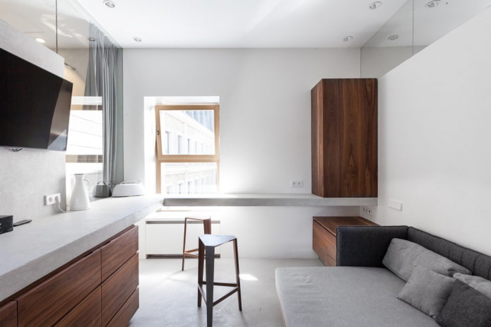 minimalistický interiér apartmánu
