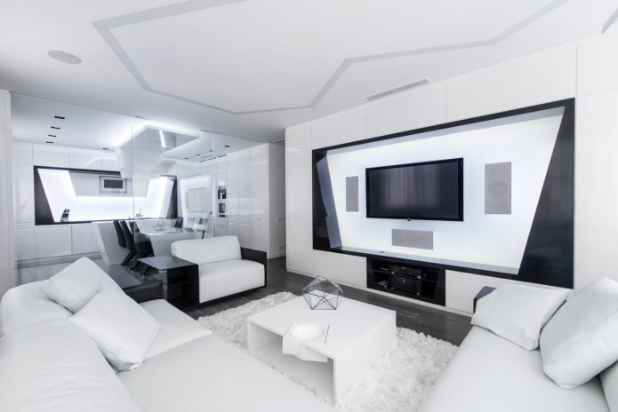 High-Tech-Studio-Apartment Interieur