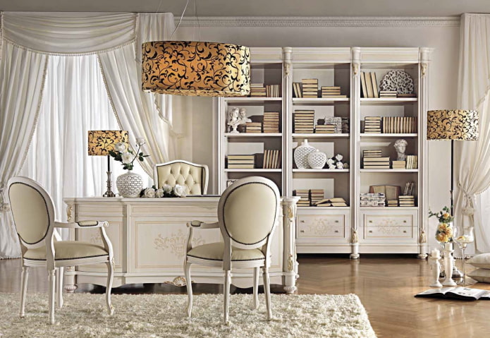 classic style bookshelves