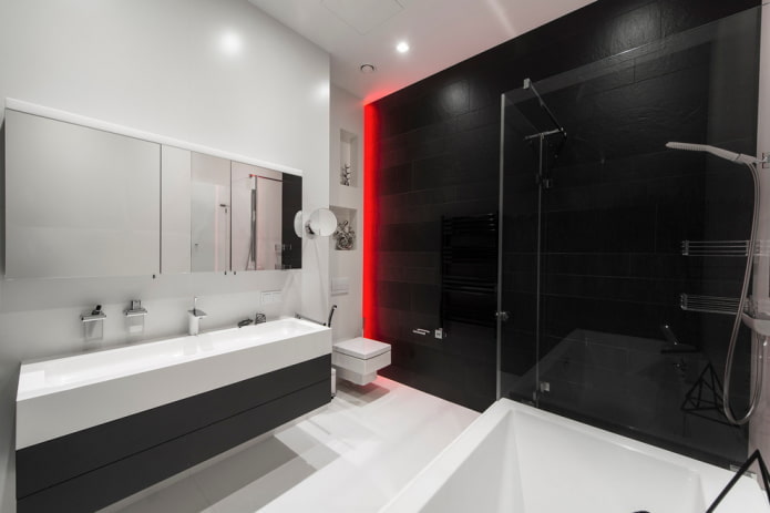 minimālisma stila vannas istaba