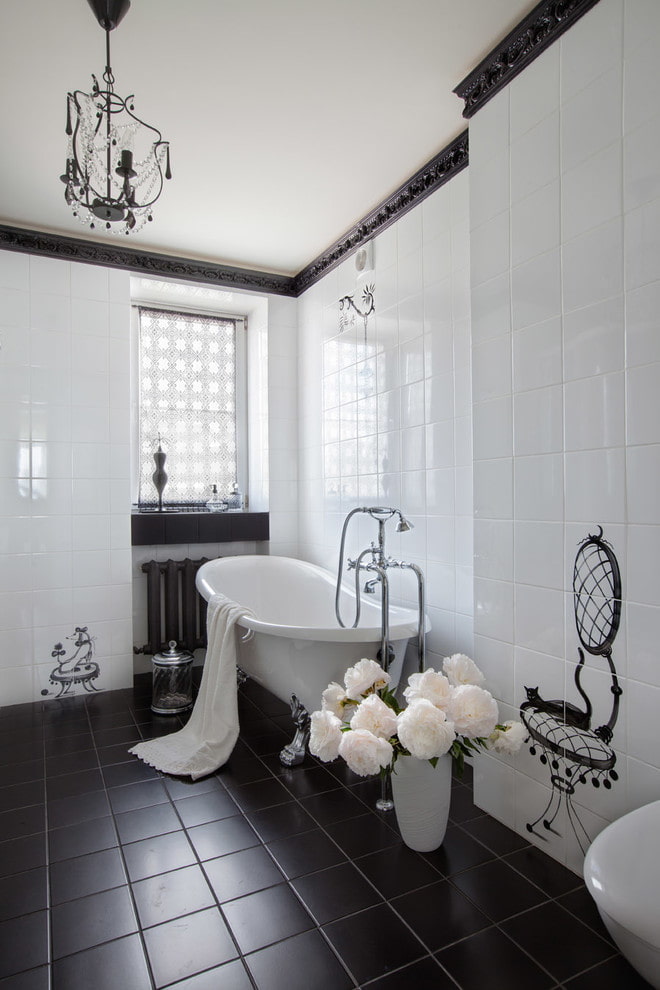 klasiskā stila vannas istaba
