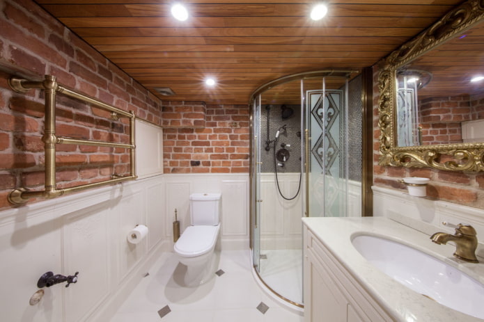 loft stílusú fürdőszoba