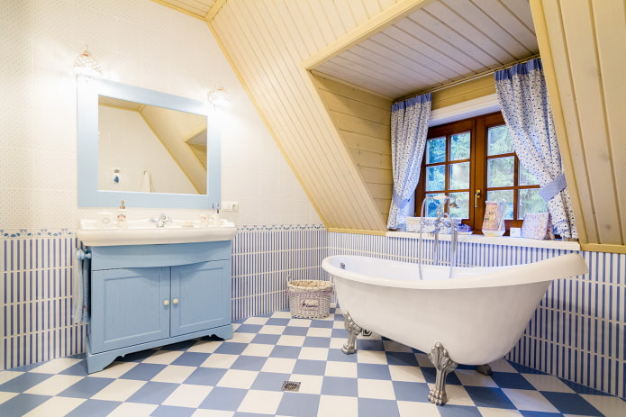 Provansas stila vannas istabas krāsas