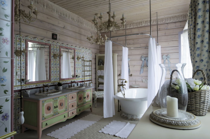 Muebles de baño de estilo provenzal