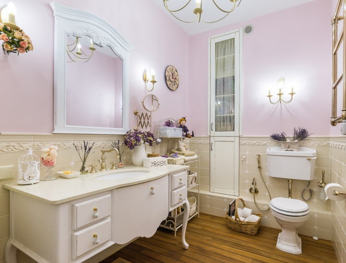 Provence stílusú fürdőszoba bútorok