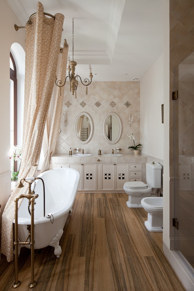 Banheiro estilo provençal