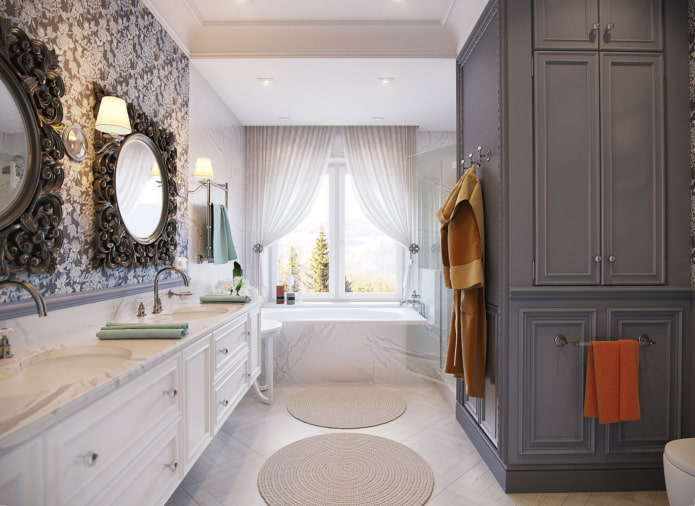 Badezimmerdekor im provenzalischen Stil