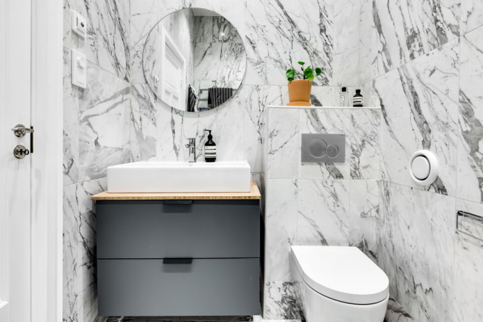 Design de banheiro estilo escandinavo