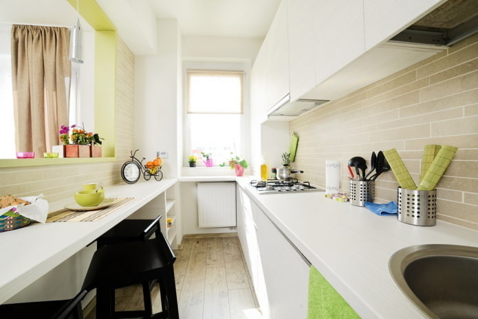 Thiết kế bếp trong nội thất chung cư 40 ô vuông