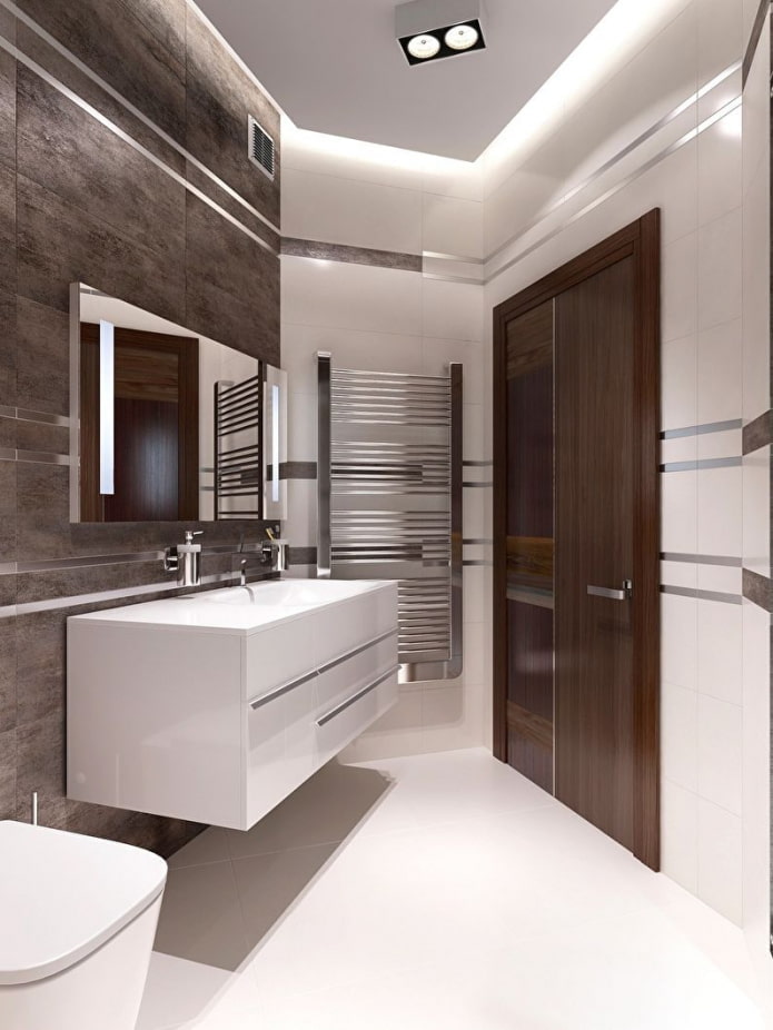 design de salle de bain à l'intérieur de l'appartement 40 carrés