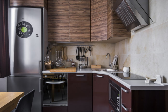 Thiết kế bếp trong nội thất chung cư 45 ô vuông