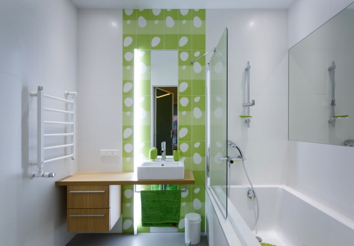 bijeli dizajn interijera kupaonice