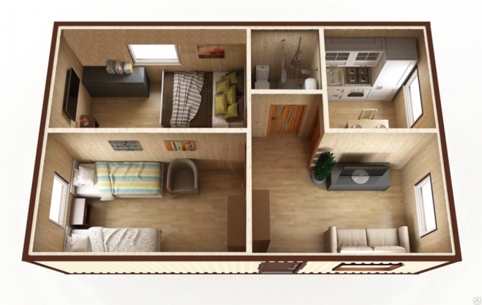 Appartamento con 3 camere da letto