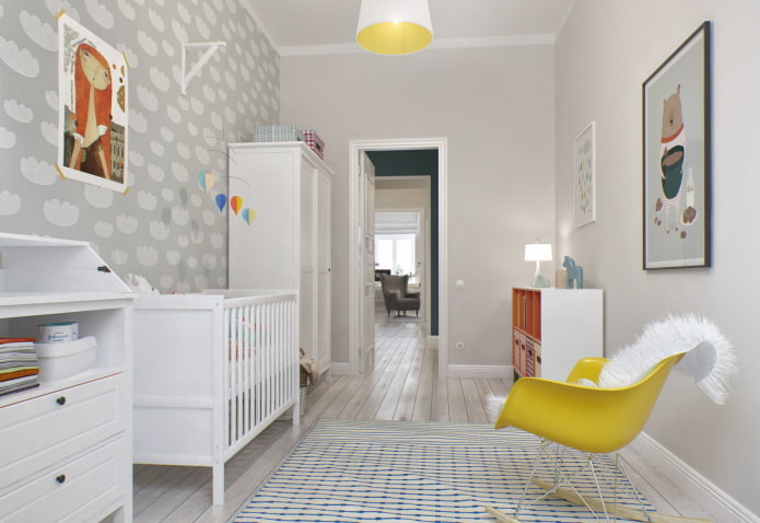 bērnu dizains dzīvokļa interjerā 100 kvadrātu