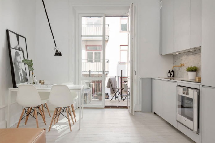 interior d’un apartament de 100 places en estil escandinau